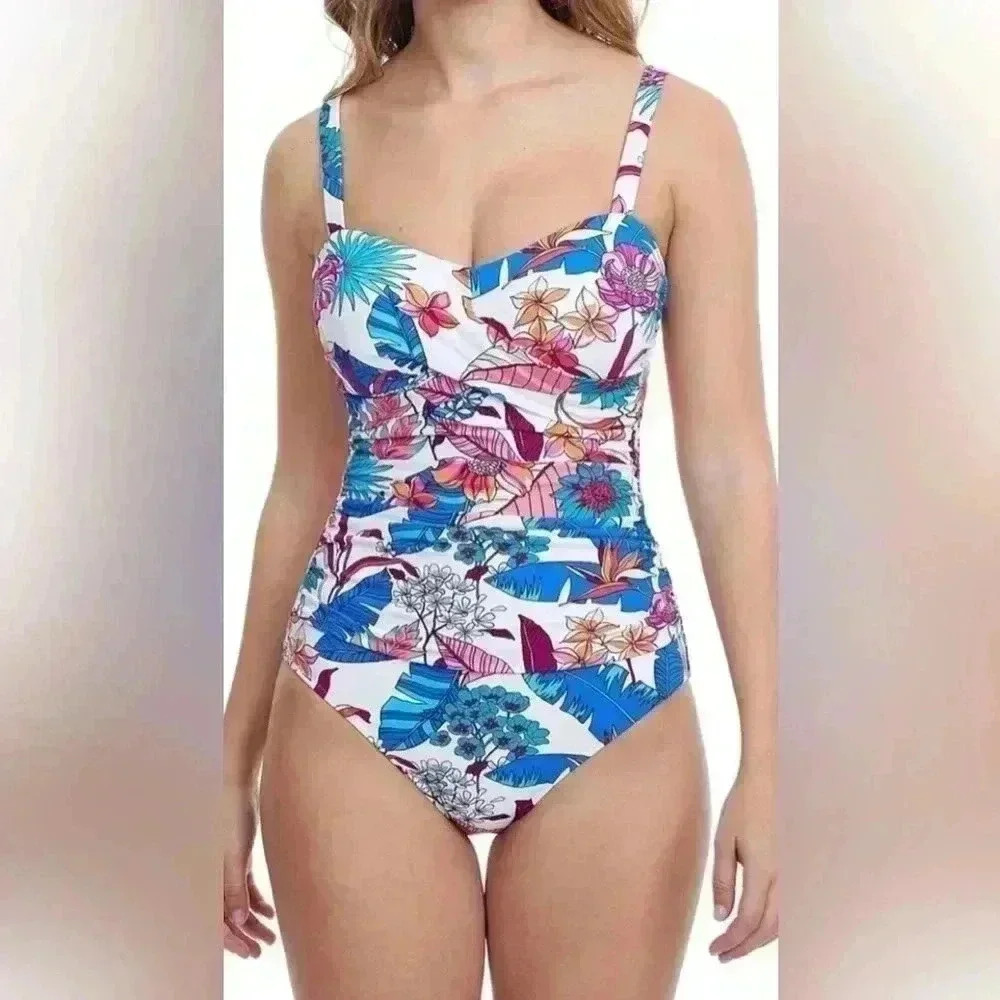 GOTTEX BOHEMIAN GYPSY D-CUP UNDERWIRE ONE PIECE SWIMSUIT